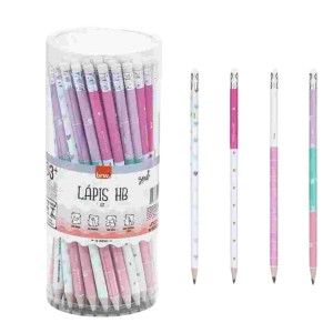 LÁPIS HB C/ BORRACHA CORAÇÃO - UNIDADE