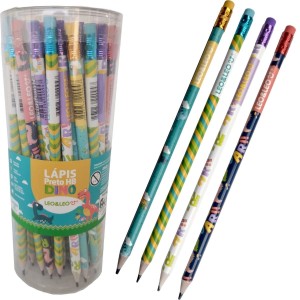 LÁPIS HB C/ BORRACHA DINO - UNIDADE