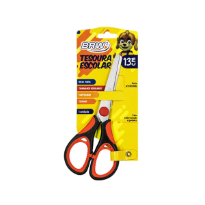 TESOURA ESCOLAR COM CABO EMBORRACHADO 13 CM - BRW