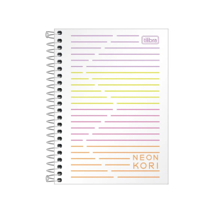 CADERNETA TILIBRA NEON KORI 1/8 80 FOLHAS