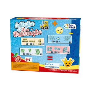 JOGO ADIÇÃO SUBTRAÇÃO PAIS E FILHOS 26,5CMX5,5CMX20CM 1259