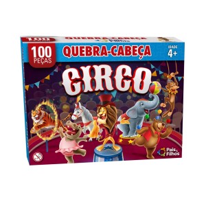 JOGO QUEBRA CABEÇA CIRCO PAIS E FILHOS 24CMX5CMX18CM 2873